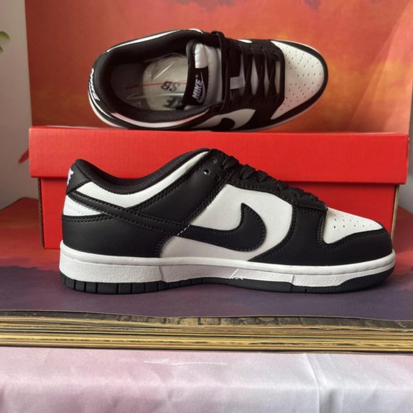 Nike Dunk Low Black White “Panda” Athletic Sneakers - Picture 5 of 5